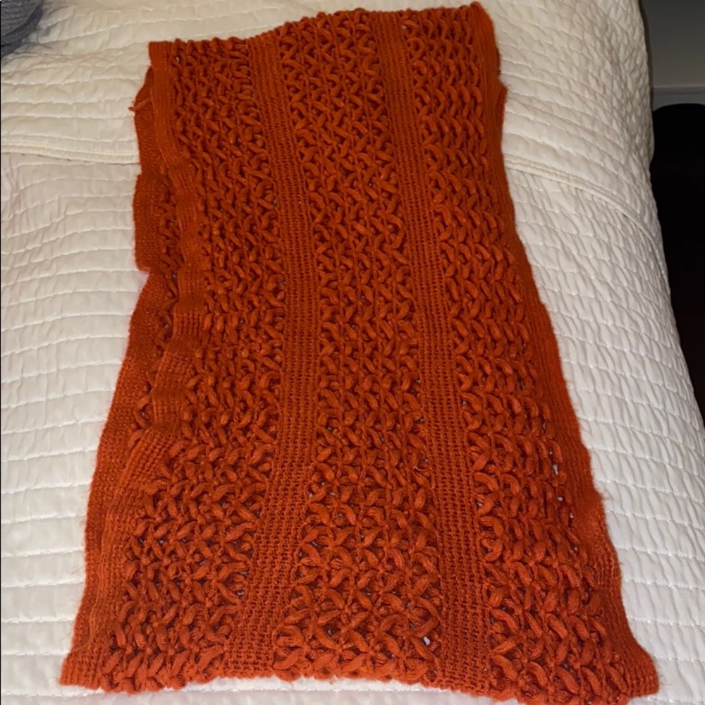 Orange Pacsun scarf